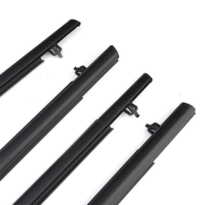 4Pcs Car Window Moulding Trim Weatherstrip Seal for Honda Civic Sedan 06-11