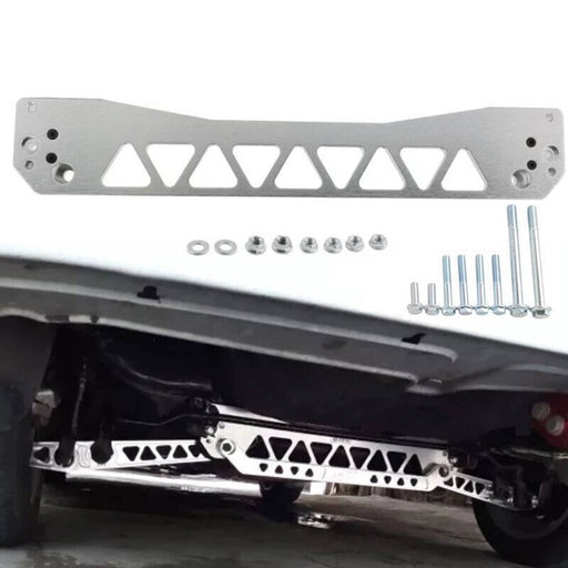 DURAFORCE Silver Billet Rear Lower Subframe Brace Tie Bar for Honda Civic EK 96-00 Si DX