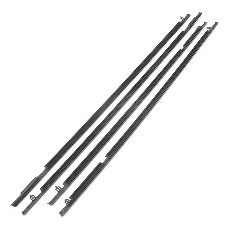 4Pcs Car Window Moulding Trim Weatherstrip Seal for Honda Civic Sedan 06-11