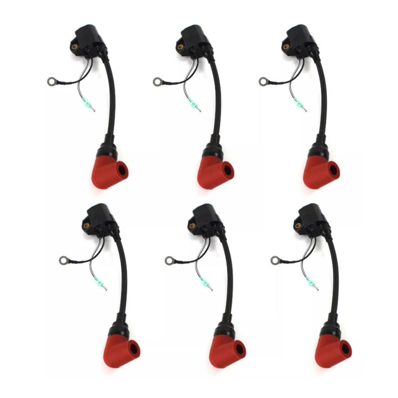 DURAFORCE 6R3-85570-00-00 Ignition Coil Assembly for Yamaha Marine 18-5128 6 Pcs