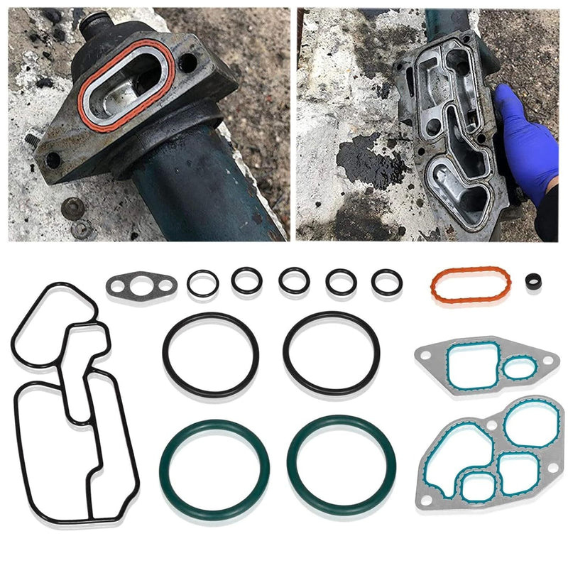 1823182C95 Oil Cooler Mounting Gasket Kit for International DT466E 1993-1997