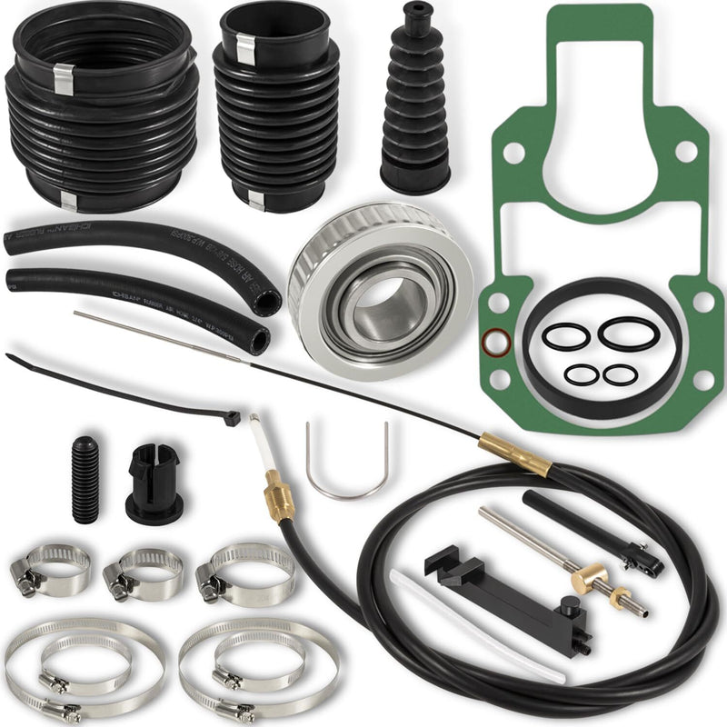 Transom Seal Bellow Kit & Lower Shift Cable for Quicksilver Mercruiser Alpha One