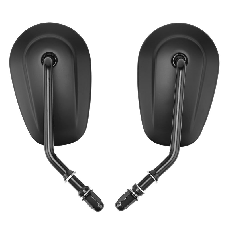 Teardrop Rearview Side Mirrors for Harley Sportster XL883 1200 Black 1982-2025