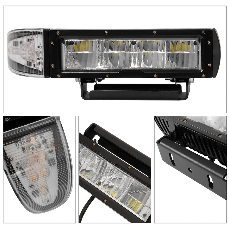2PCS Headlight Heated LED Plow Lights Universal Replace for 1312100