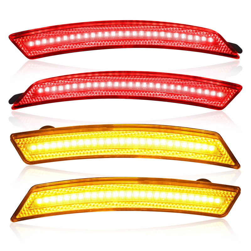 Side Marker Fender Lights Front Rear for Mini Cooper 2007-2015 R55 R56 R57 Set