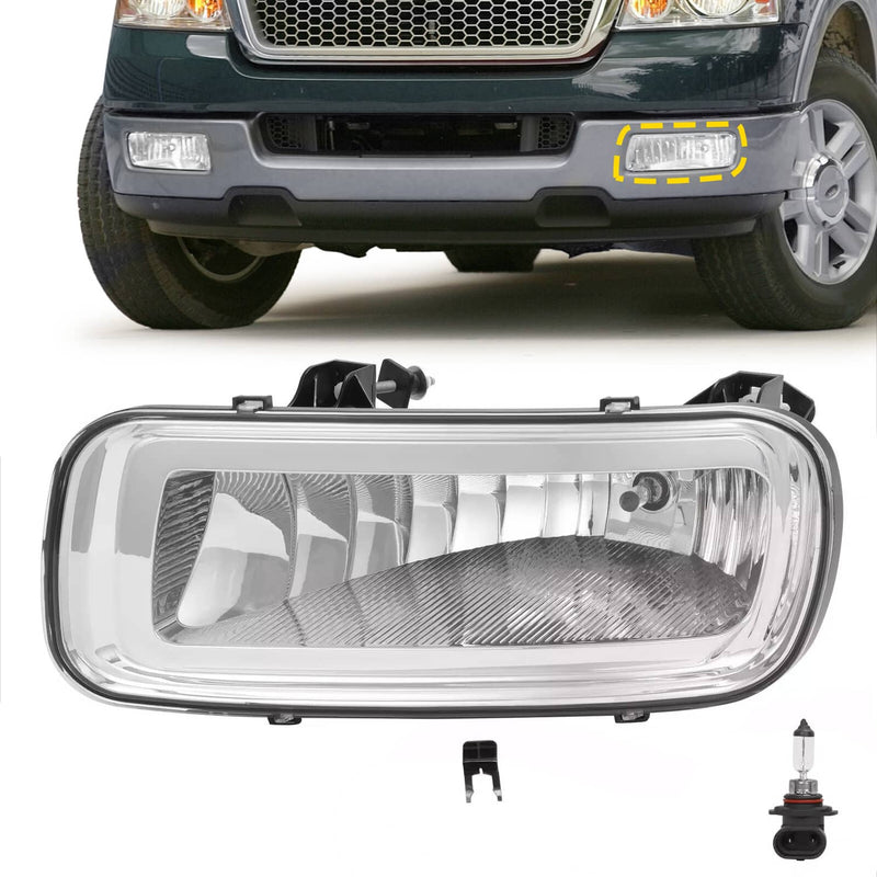 DURAFORCE 5L3Z15201A Front Left Driver Side Fog Light Lamp for Ford F-150 2004-2006