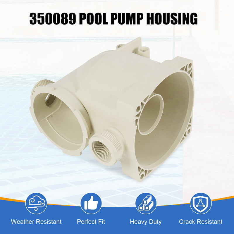 350089 Volute for Pentair SuperFlo Inground Pool and Spa Pump 350090 350091