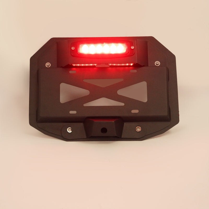 Spare Tire License Plate With Third Brake Light for Jeep Wrangler JK 2007-2018