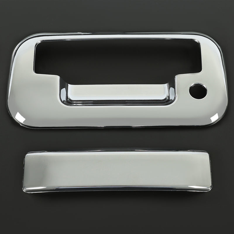 Chrome Outside Tailgate Handle Cover Overlay for Ford F-150 F150 4 Door 2004-14