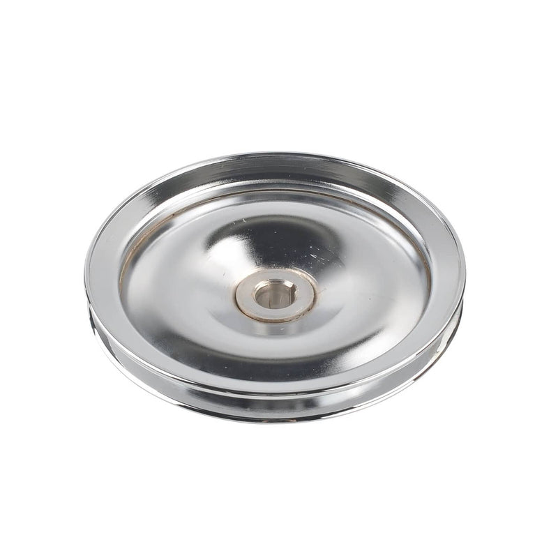 Chrome Power Steering Pump Bracket Pulley Kit for SBC Chevy 350 305