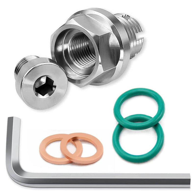 M18 1-1.5x15mm Oil Drain Plug Self-Tapping Piggyback Stainless Steel Repair Kit