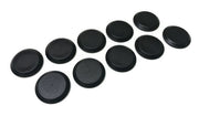 DURAFORCE Black Plastic Flush Mount Hole Plug 1.25 In for Sheet Metal Body Panel 10 pc