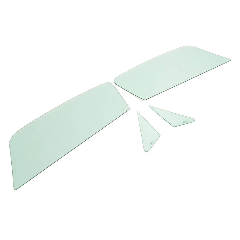 DURAFORCE Glass Windshield Vent Door Back Green Windows for Ford Mustang Fastback 1967-68