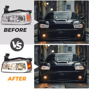 DURAFORCE LED DRL Projector Headlights for Dodge Charger 2006-2010 Left Right