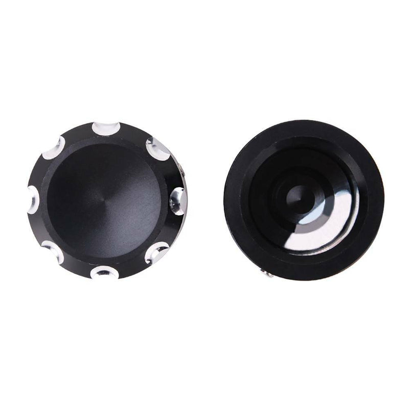 Axle Cap Nut Covers Black Thick Cut Front for Harley Touring Road Glide King