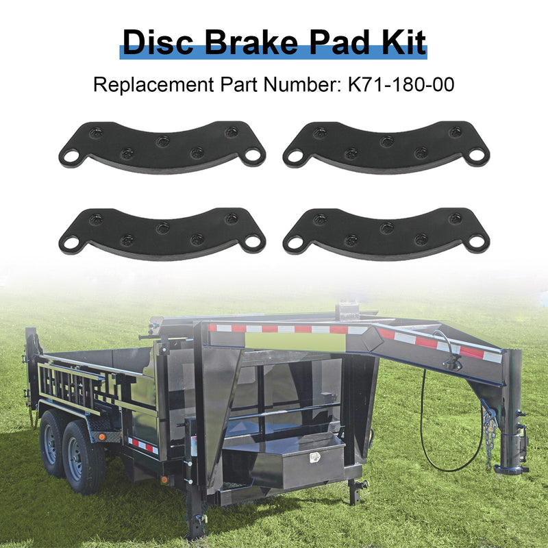 070-006-01 Trailer Brake Rotor & Pads K71-180-00 for Dexter 10K-12K Hydraulic