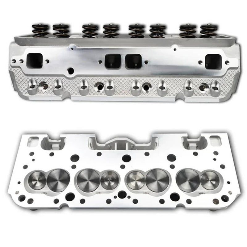 SBC Chevy 350 Aluminum Cylinder Head 190cc 64cc 2.02 1.60 Angle Complete