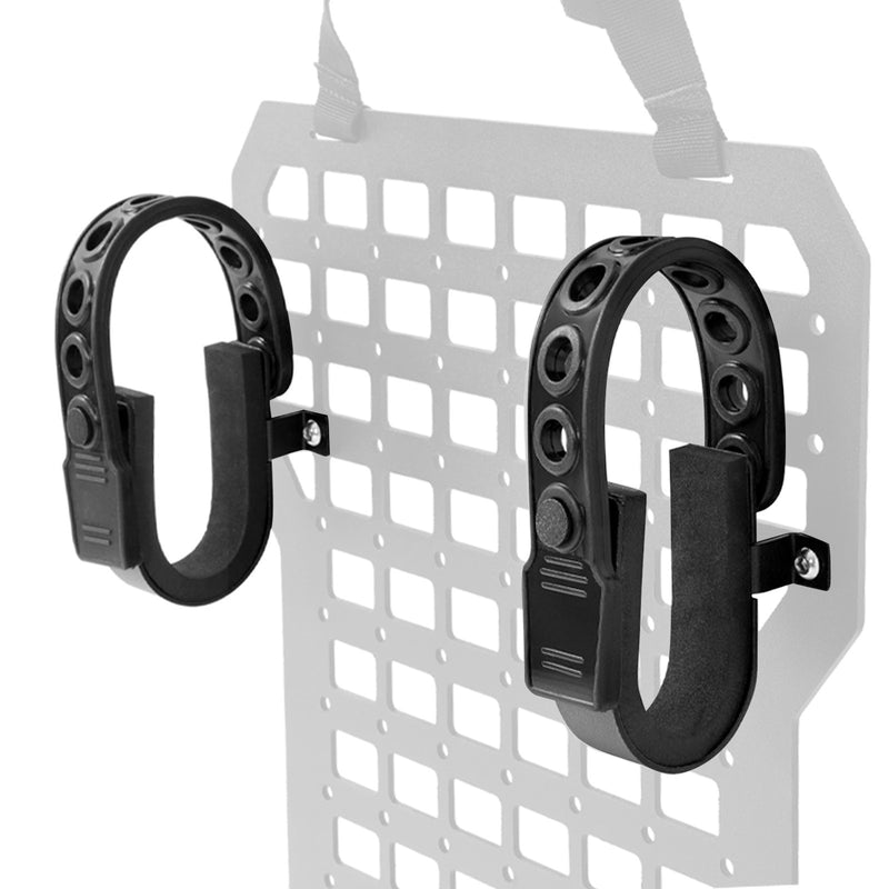 Powder Coated Rubber Gun Rack Straps for Seat Back MOLLE Mounting 2 Pack