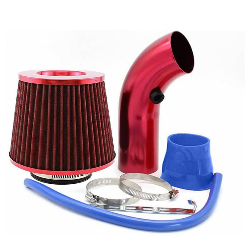 3" Cold Air Intake Filter Induction Kit Aluminum Pipe Power Flow Hose System