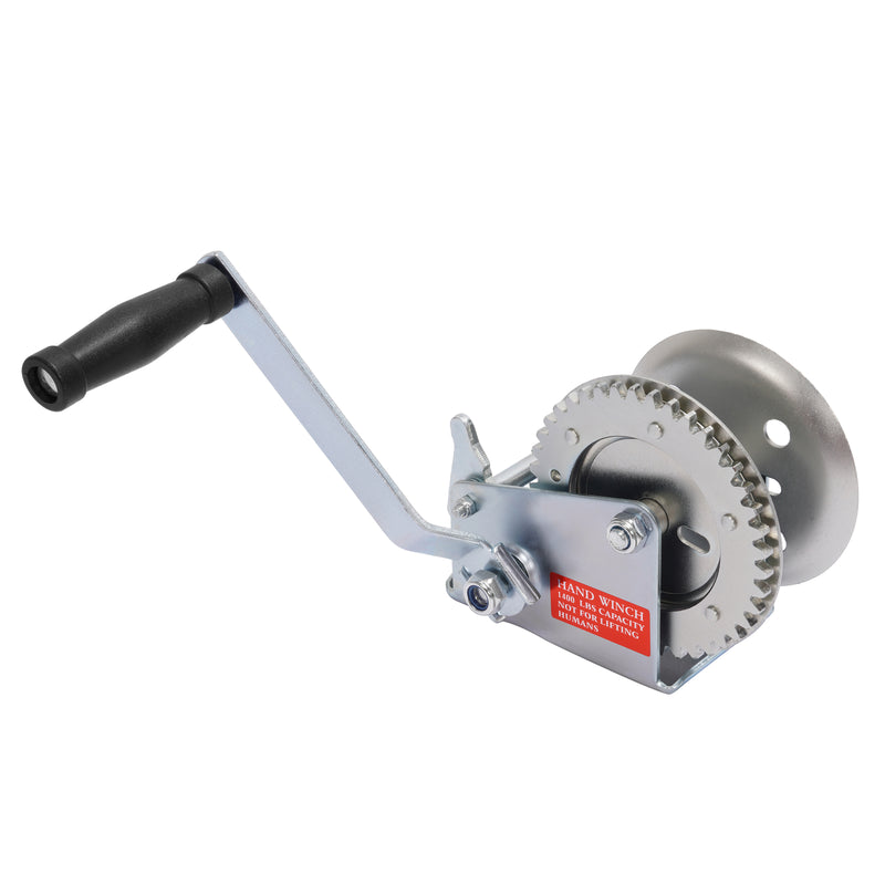 1400LBs Steel Horizontal Hand Pulling Ratchet Winch Galvanized for Boat Trailer