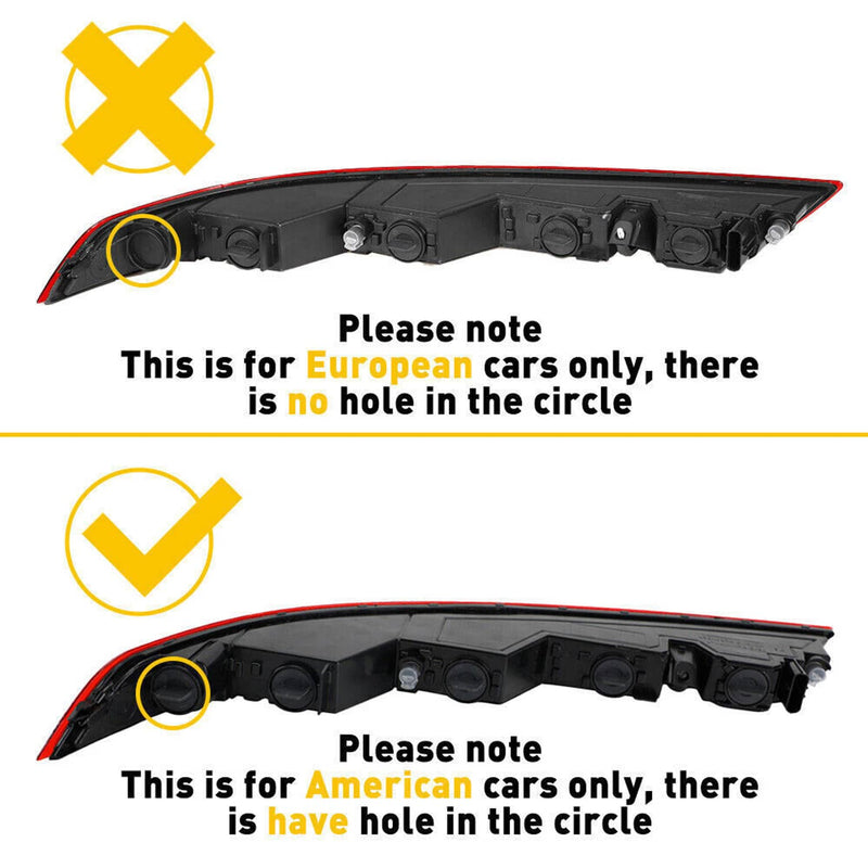 Lower Tail Fog Brake Lamp Left Driver Rear Bumper Light for Audi Q5 18-21