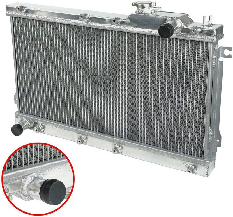 2 Row 40mm Core Racing Radiator Bolt On for Mazda Miata MX5 MT 1990-97 Aluminum