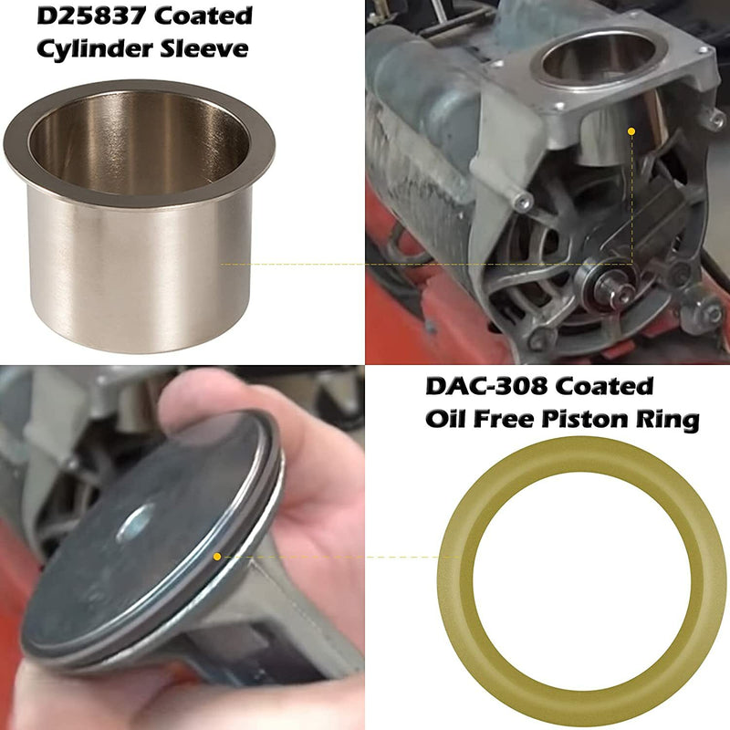K-0650 Air Compressor Cylinder Sleeve Ring Kit for DeVilbiss for Porter Cable