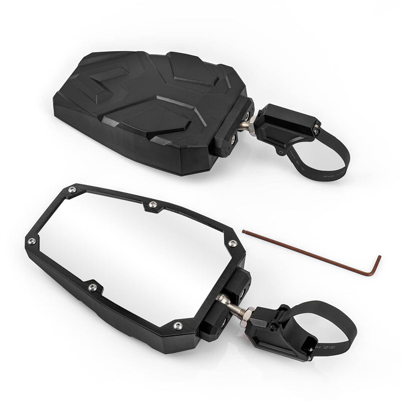 UTV Side Mirrors Foldable Adjustable for Polaris RZR S 800 900 XP 1000 1.5"-2