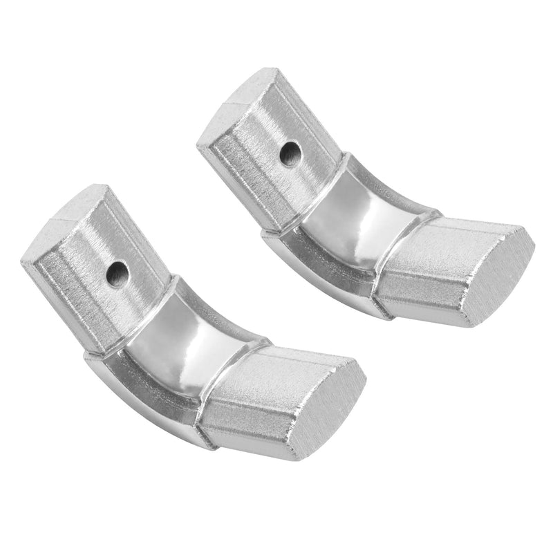 90 Degree Aluminum Arm Corner Joint for Dump Truck Tarp System Silver Pair