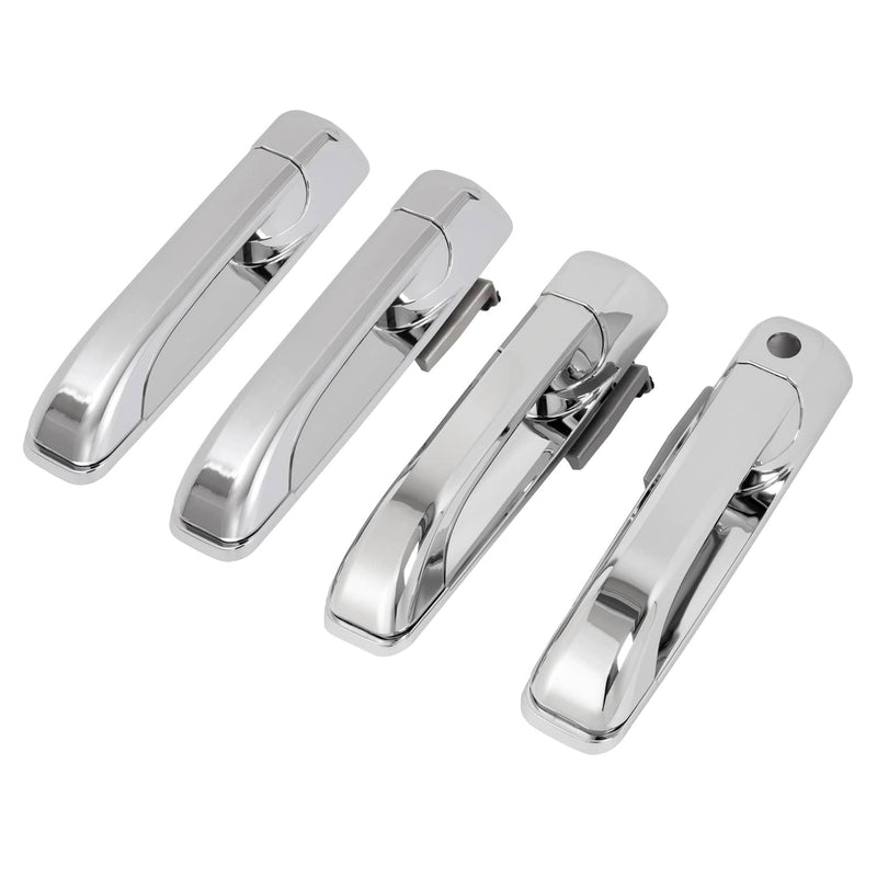 DURAFORCE Chrome Door Handle for Dodge Ram 1500 2009-24 2500 11-24 Front Rear