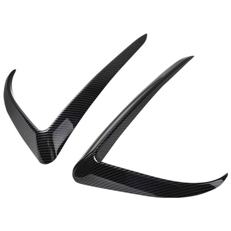 Front Fog Light Eyebrow Cover Trim Carbon Fiber Style for Tesla Model 3 2017+