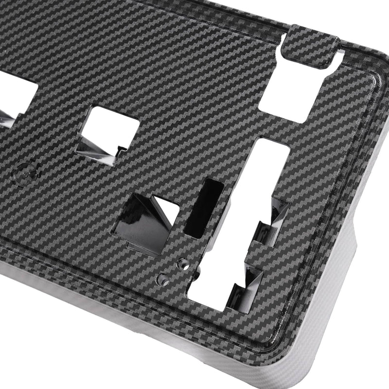 DURAFORCE Front License Plate Mount Holder Carbon Style for Ford F-150 F150 2021-2023
