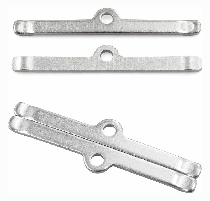Chrome Tall T-Bar Valve Cover Hold Down Set for Chevy SBC 283 327 350 Bolts Tabs