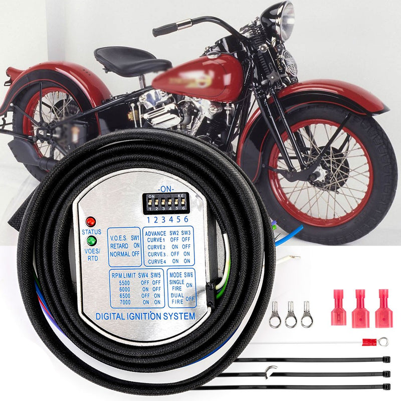 53-644 Single Fire Programmable Electronic Ignition Module for Harley Dyna 1983-