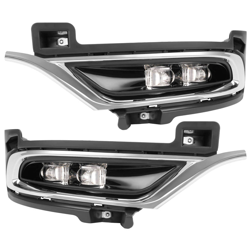 DURAFORCE LED Chrome Fog Lights Driver Passenger Side for Chrysler 300 2015-2024 2021 Pair