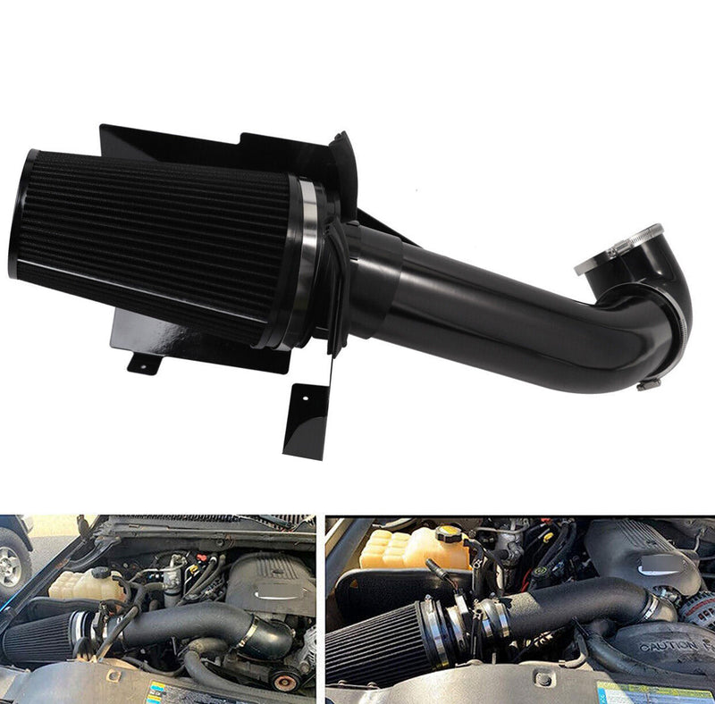 Cold Air Intake Kit 4" with Heat Shield for Chevy GMC V8 4.8L 5.3L 6.0L 1999-200