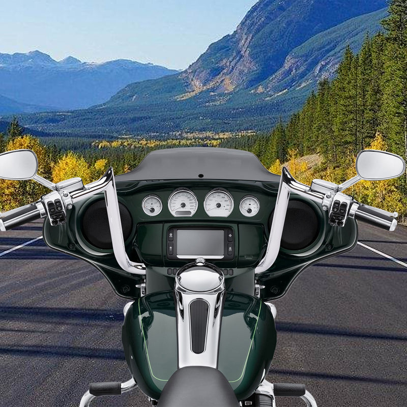14" Pre-Wired Meathook Bar Handlebar for Harley Street Glide Special FLHXS 14-23