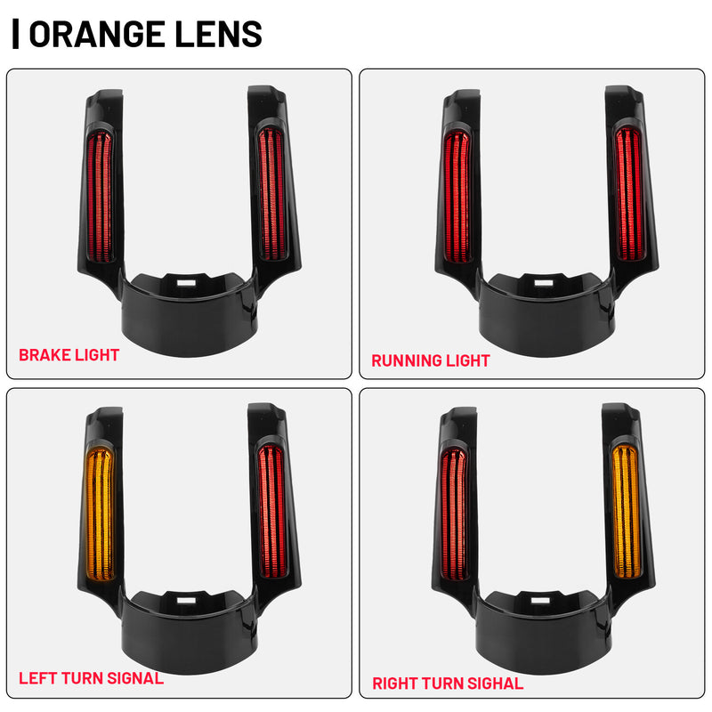 LED Rear Fender Fascia Kit for Harley Touring Electra Glide Road Glide 2014-2024