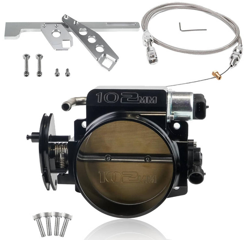 102mm Throttle Body w/Cable TPS IAC for GM Gen III LS1 LS2 LS6