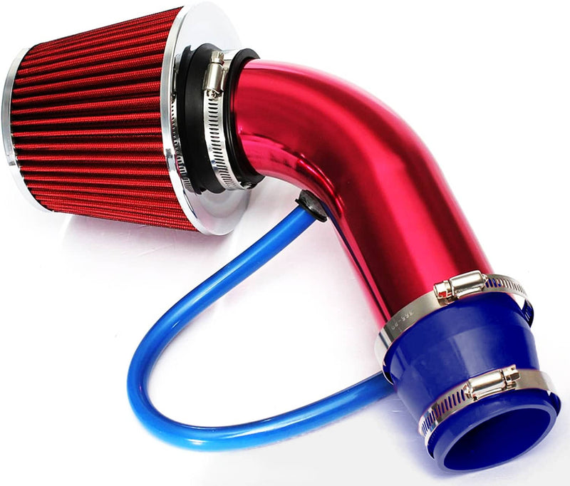 3" Cold Air Intake Filter Induction Kit Aluminum Pipe Power Flow Hose System