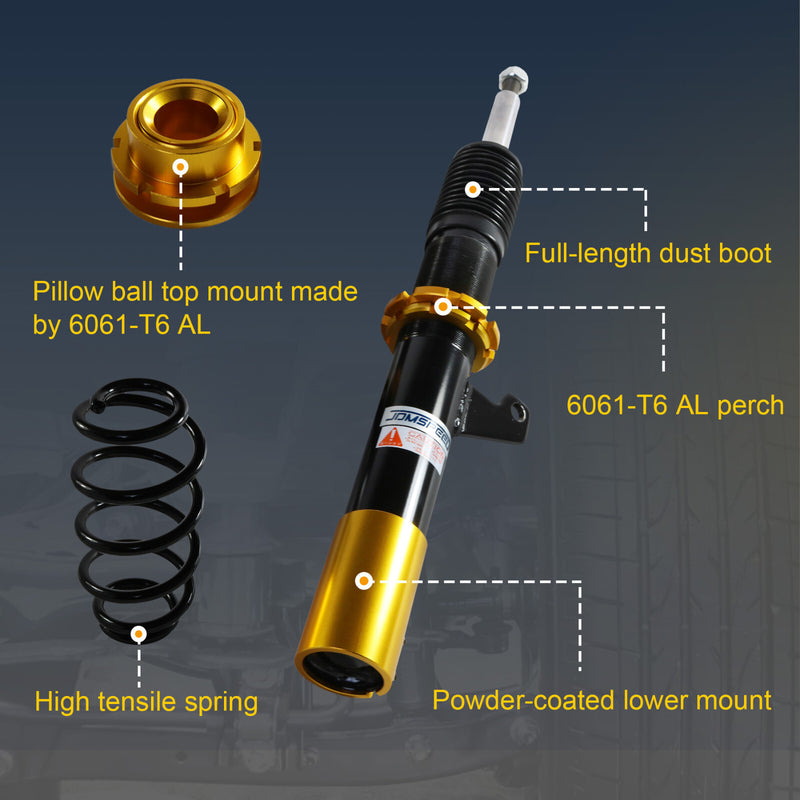 Coilover Struts Set for 2006-2014 VW MK5 MK6 Golf Jetta Suspension Spring Kit