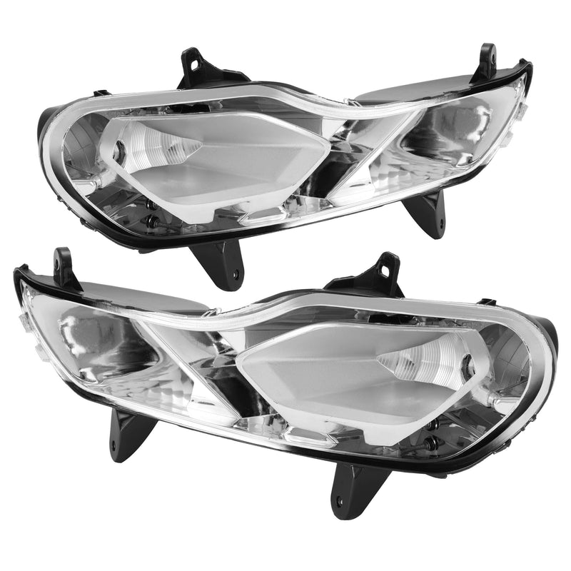 Pair Front Fog Light Bumper Lamps Left Right for Ford Escape Kuga 2013-2016