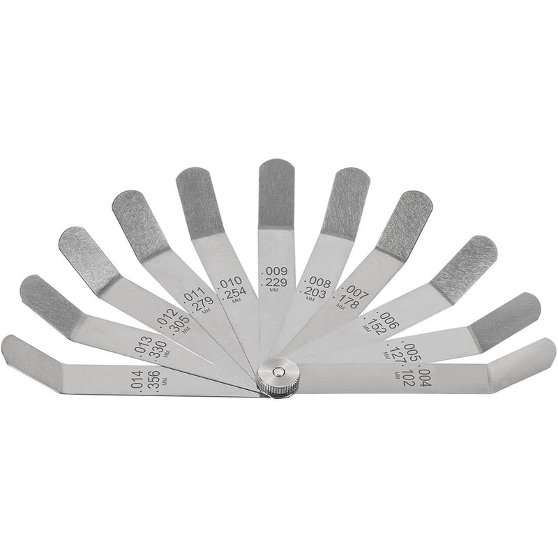A308 Offset Valve Tappet 11-Blade Feeler Gauge Kit 0.004" To 0.014