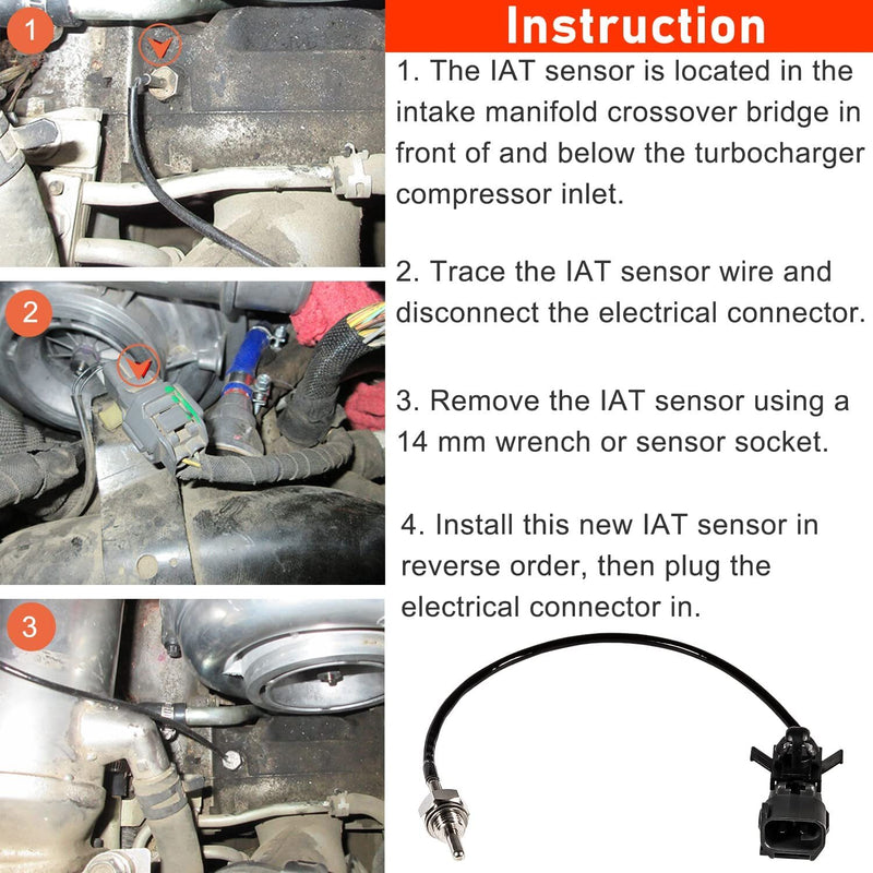 97381182 Intake Air Charge Temperature Sensor for GM 6.6L 2006-2010 LBZ/LMM