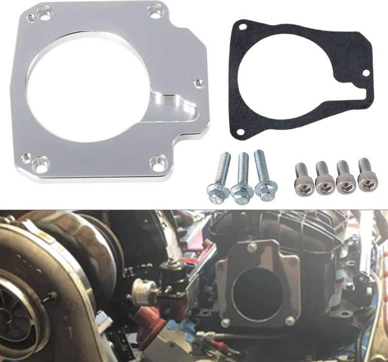 4 Bolt Intake to 3 Bolt Billet Throttle Body Adapter for LS2 LH6 L92 L76 LY2 LY5