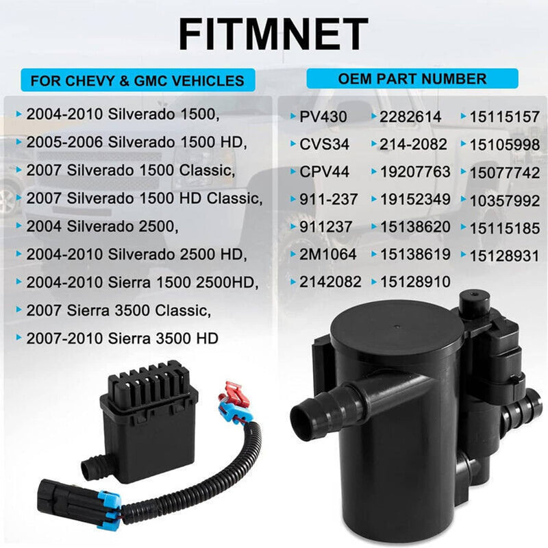 Vapor Canister Vent Solenoid Valve for Chevrolet Silverado GMC Sierra 1500