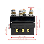 DURAFORCE 500 Amp 24 Volt Solenoid Winch Relay for Hydraulic Pump Rev Motor Offroad
