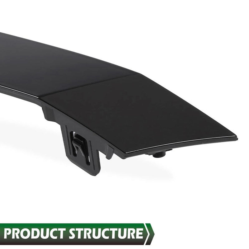 DURAFORCE Front Bumper Upper Glossy Black Grille Trim For 2020-2022 Toyota Corolla SE XSE