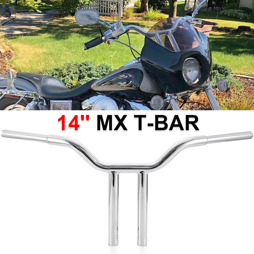 DURAFORCE 14" Evil MX-T Bars Handlebar Fit for Harley Softail Sportster Dyna Road King