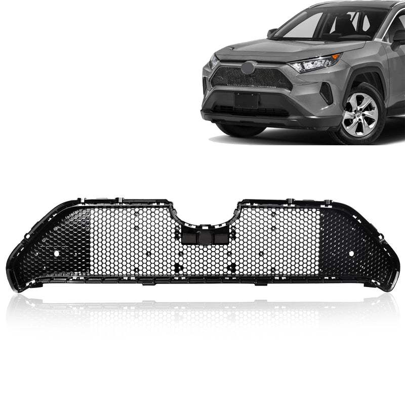 Fit 2019-21 Toyota Rav4 Front Bumper Honeycomb Chrome Trim Grille